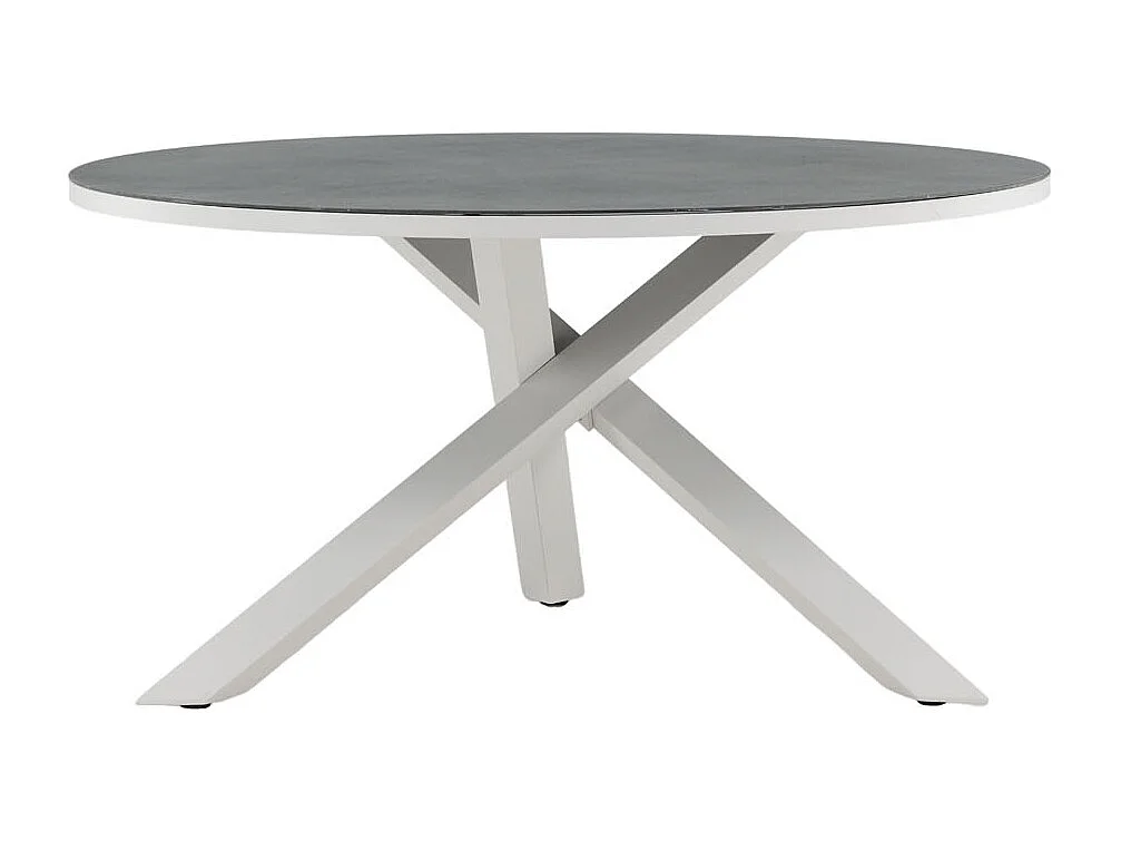 Table de Jardin Ronde "Copacabana" 140cm Gris