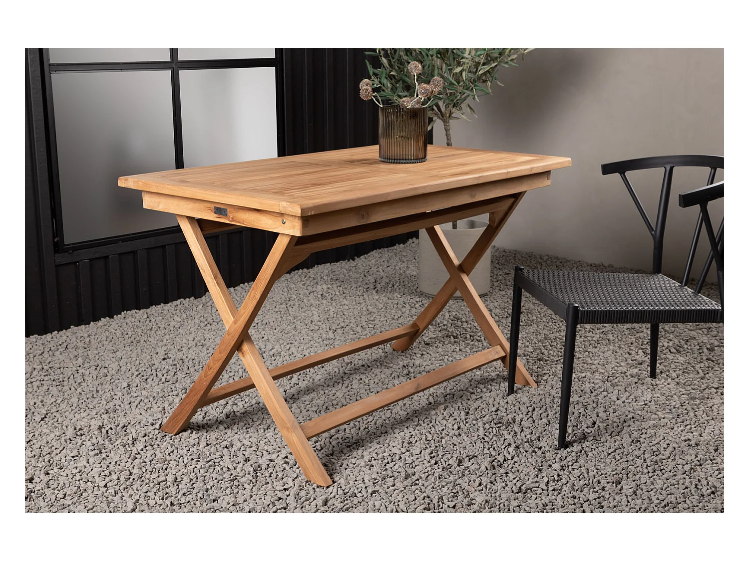 Table de Jardin en Teck "Kenya" 120cm Naturel