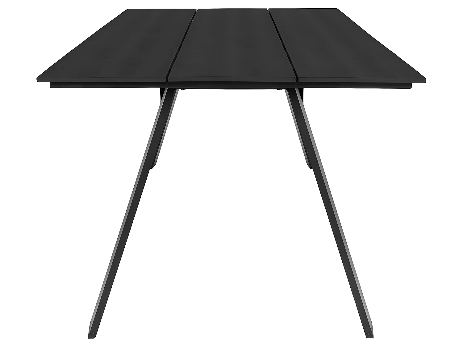 Toronto Gartentisch 100x220cm Nonwood schwarz.