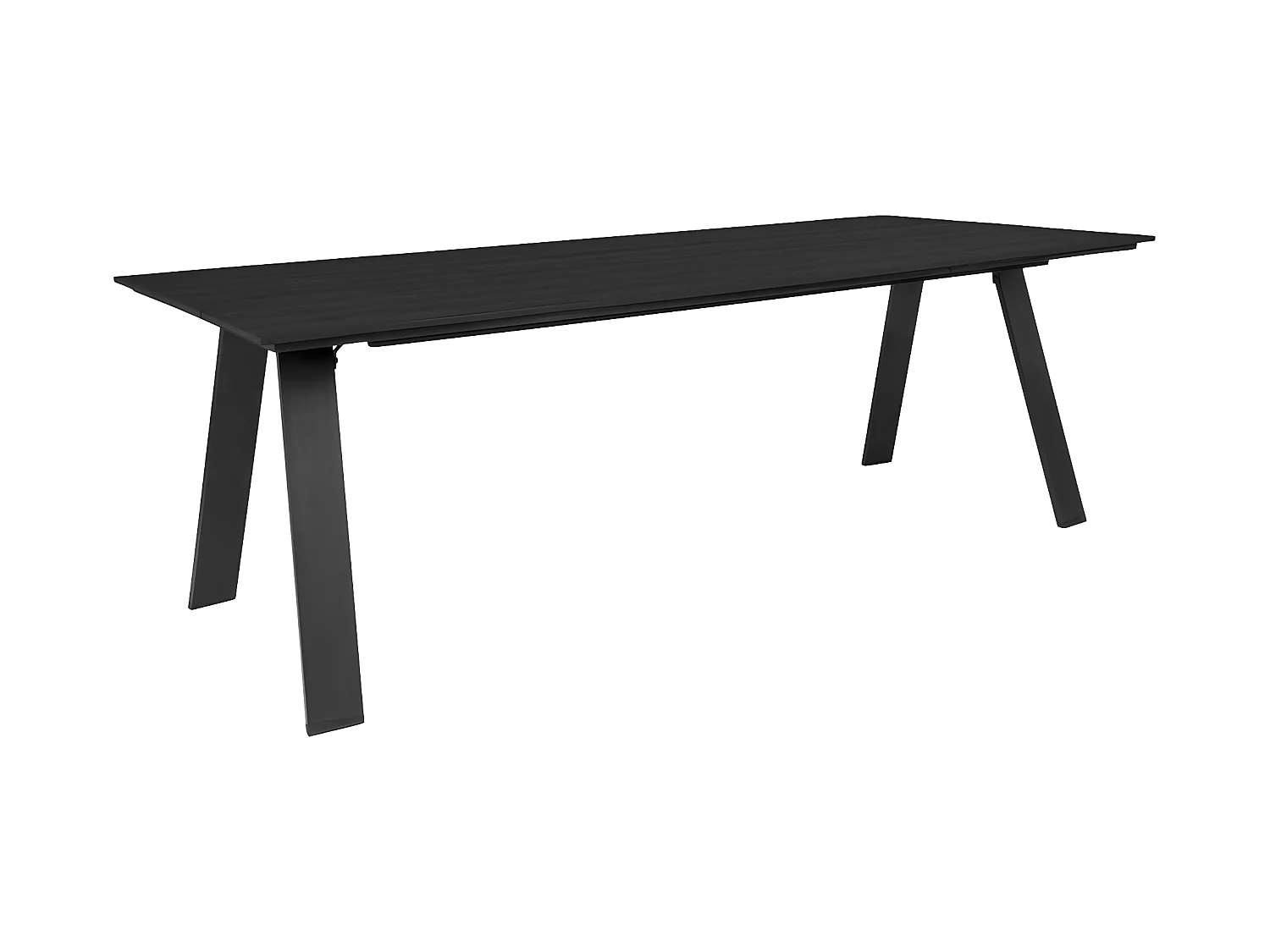 Toronto table de jardin 100x220cm non bois noir.