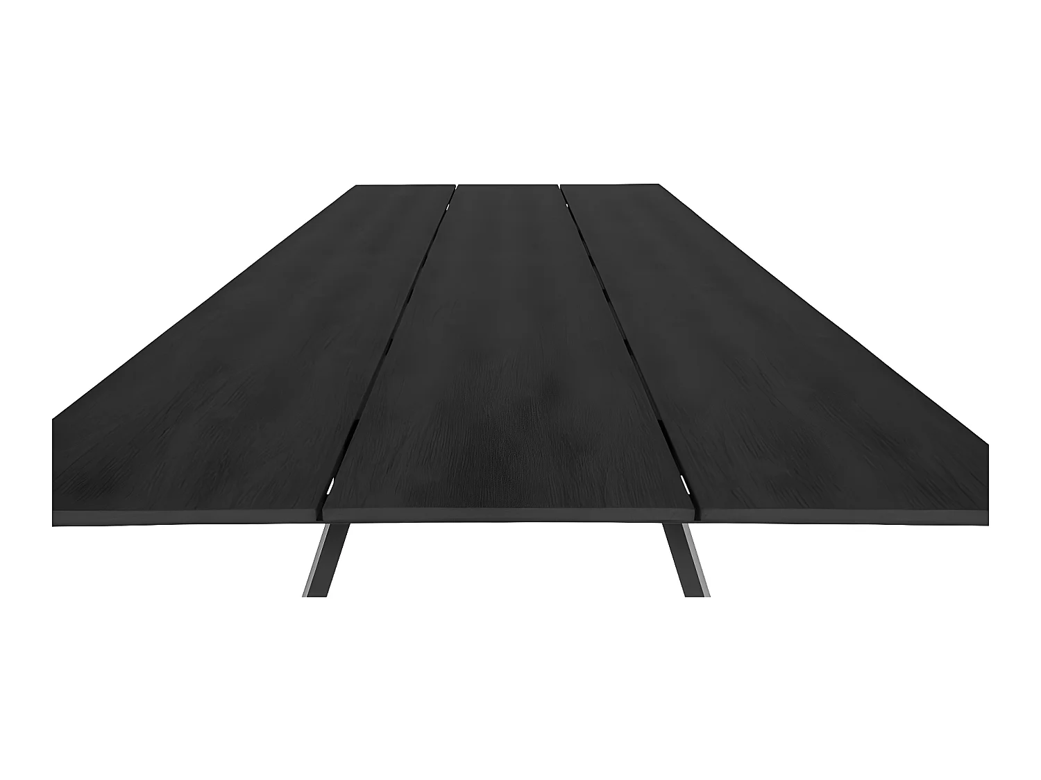 Toronto table de jardin 100x220cm non bois noir.