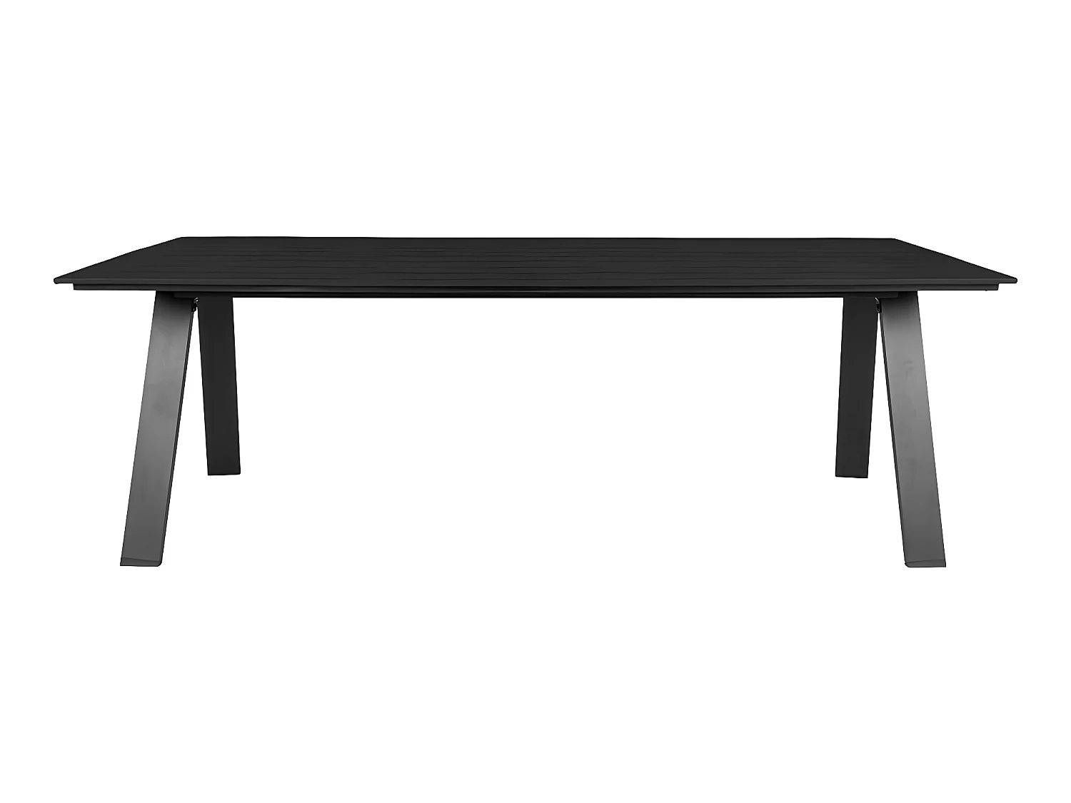 Toronto table de jardin 100x220cm non bois noir.