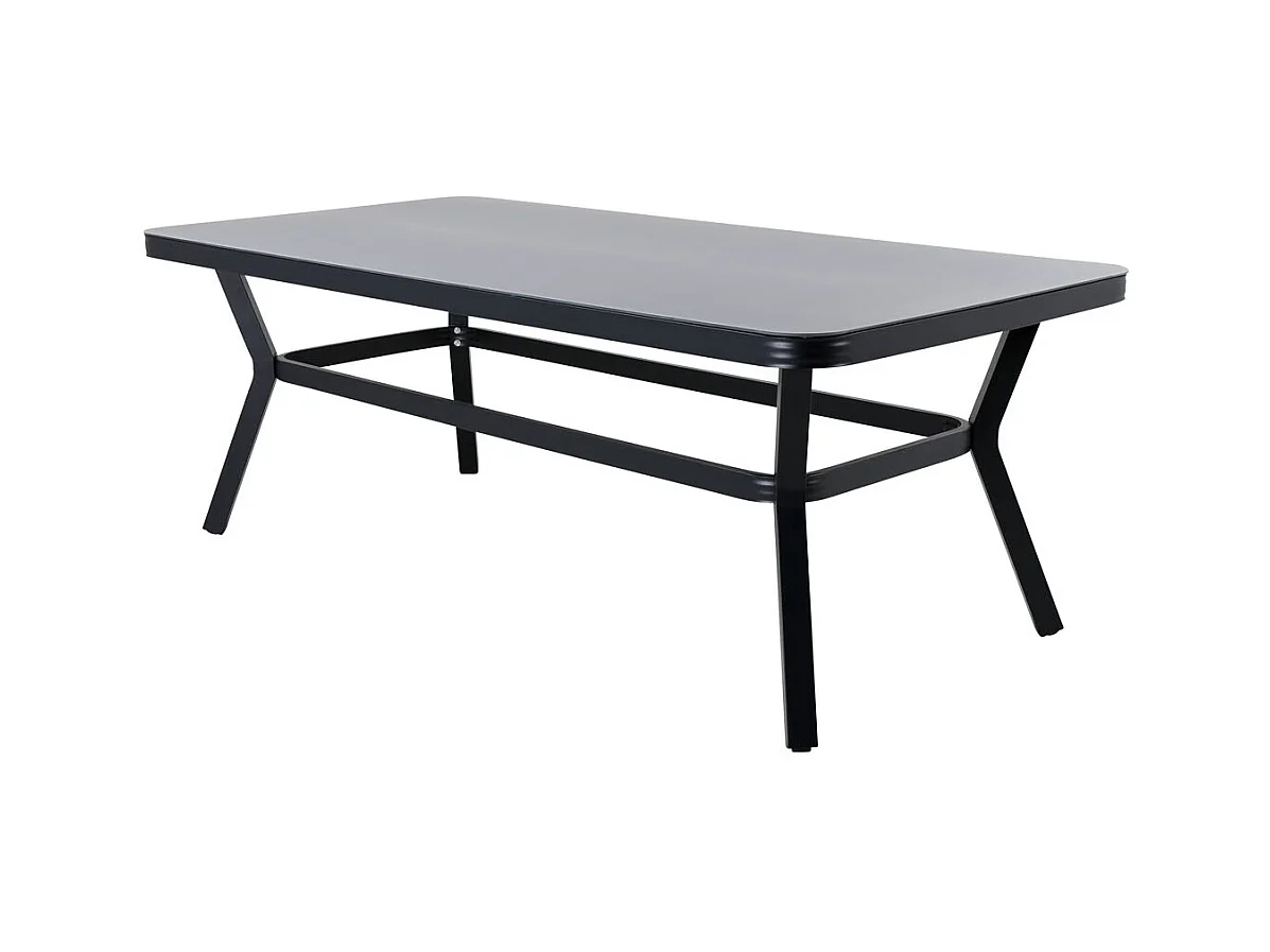 Table de Jardin "Virya" 200cm Noir & Gris