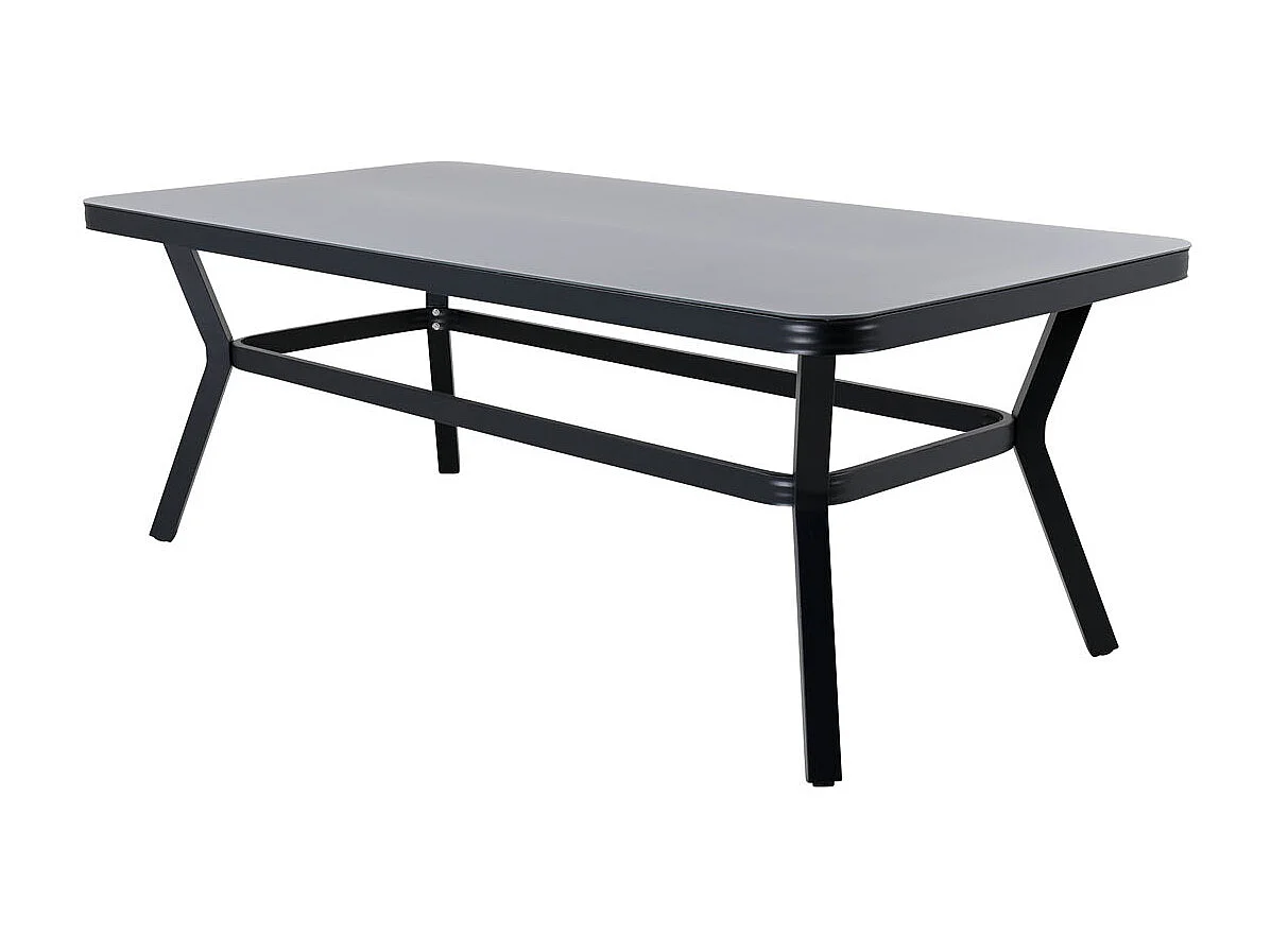 Table de Jardin "Virya" 200cm Noir & Gris