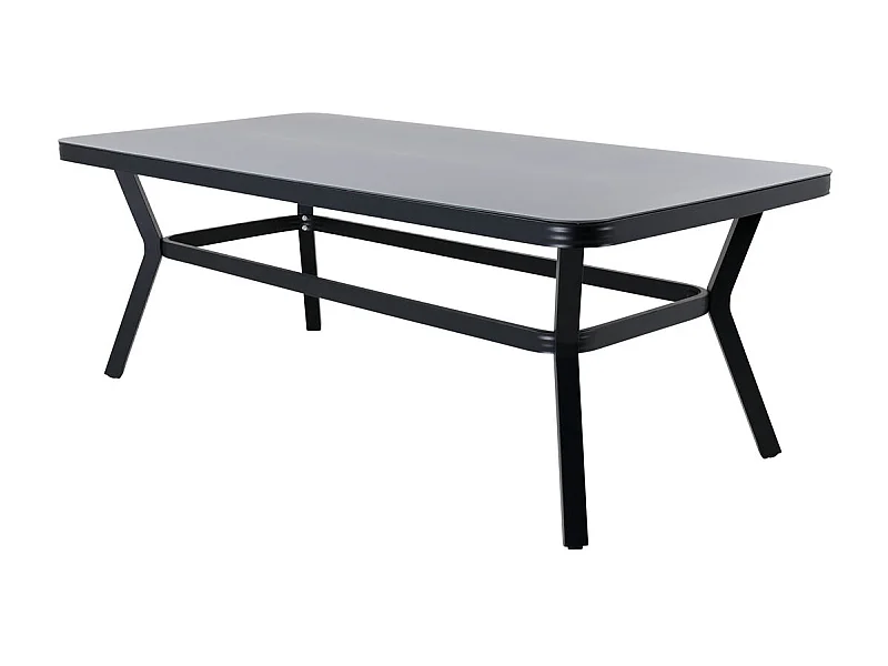 Table de Jardin "Virya" 200cm Noir & Gris