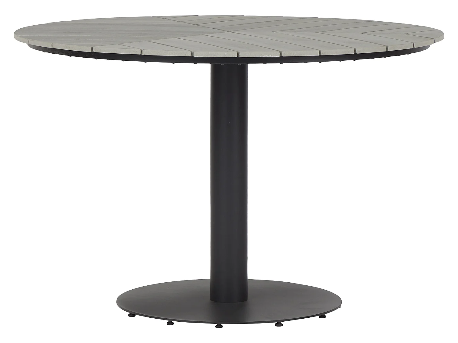 Hector Table de jardin, Ø110 cm, gris.