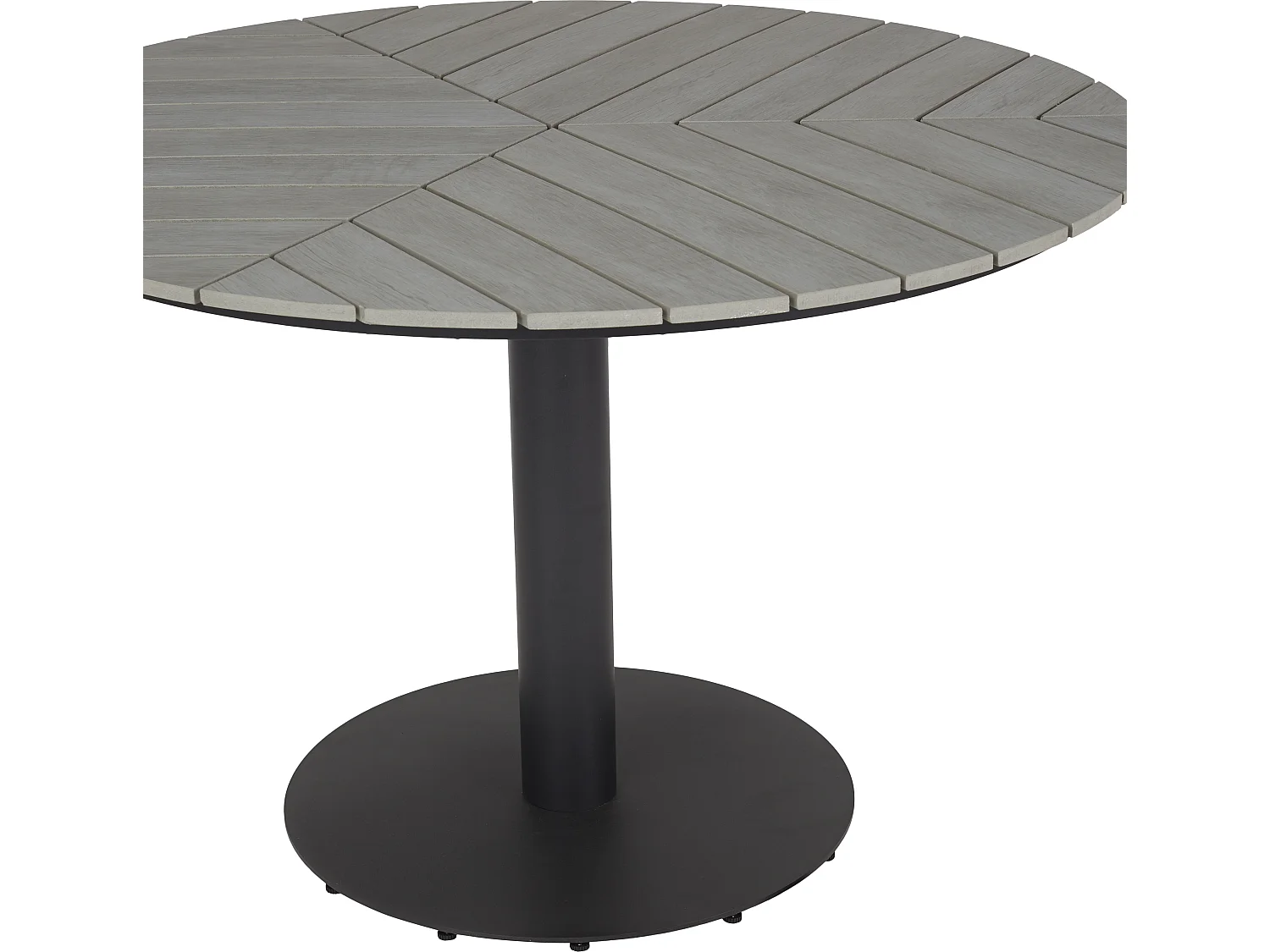 Hector tuintafel Ø110 cm grijs.