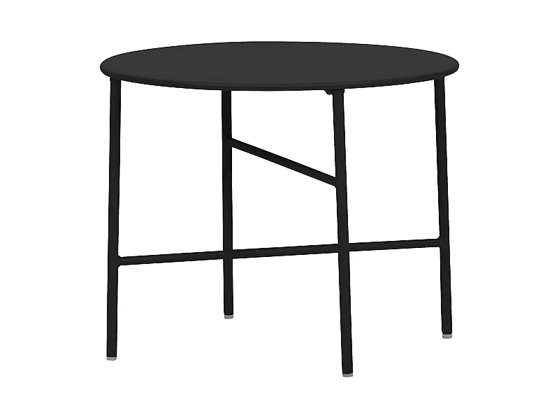 Penny Gartentisch Ø 50 cm. H 40 cm, schwarz.