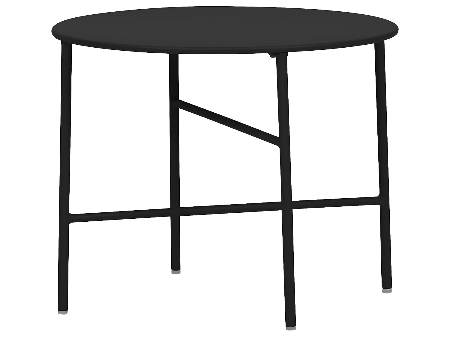 Penny Table de jardin, Ø 50 cm. H 40 cm, noir.