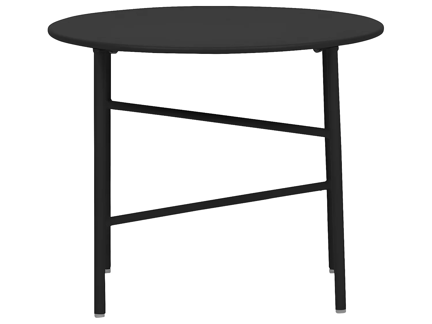 Penny Table de jardin, Ø 50 cm. H 40 cm, noir.
