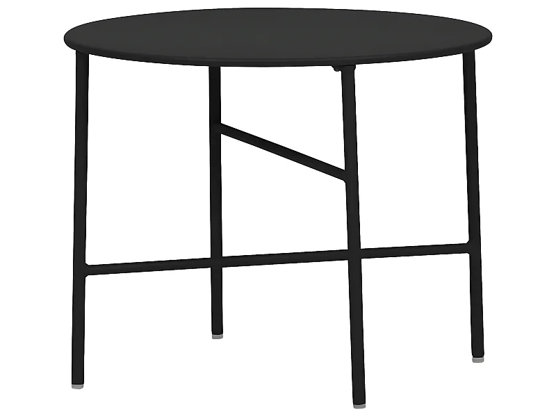 Penny Table de jardin, Ø 50 cm. H 40 cm, noir.