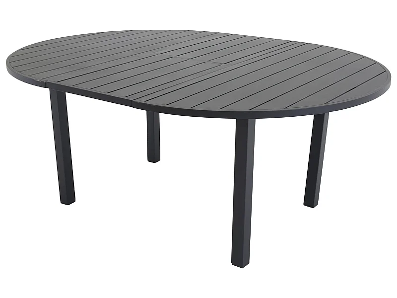 Marbella Esstisch Ø120cm schwarz.