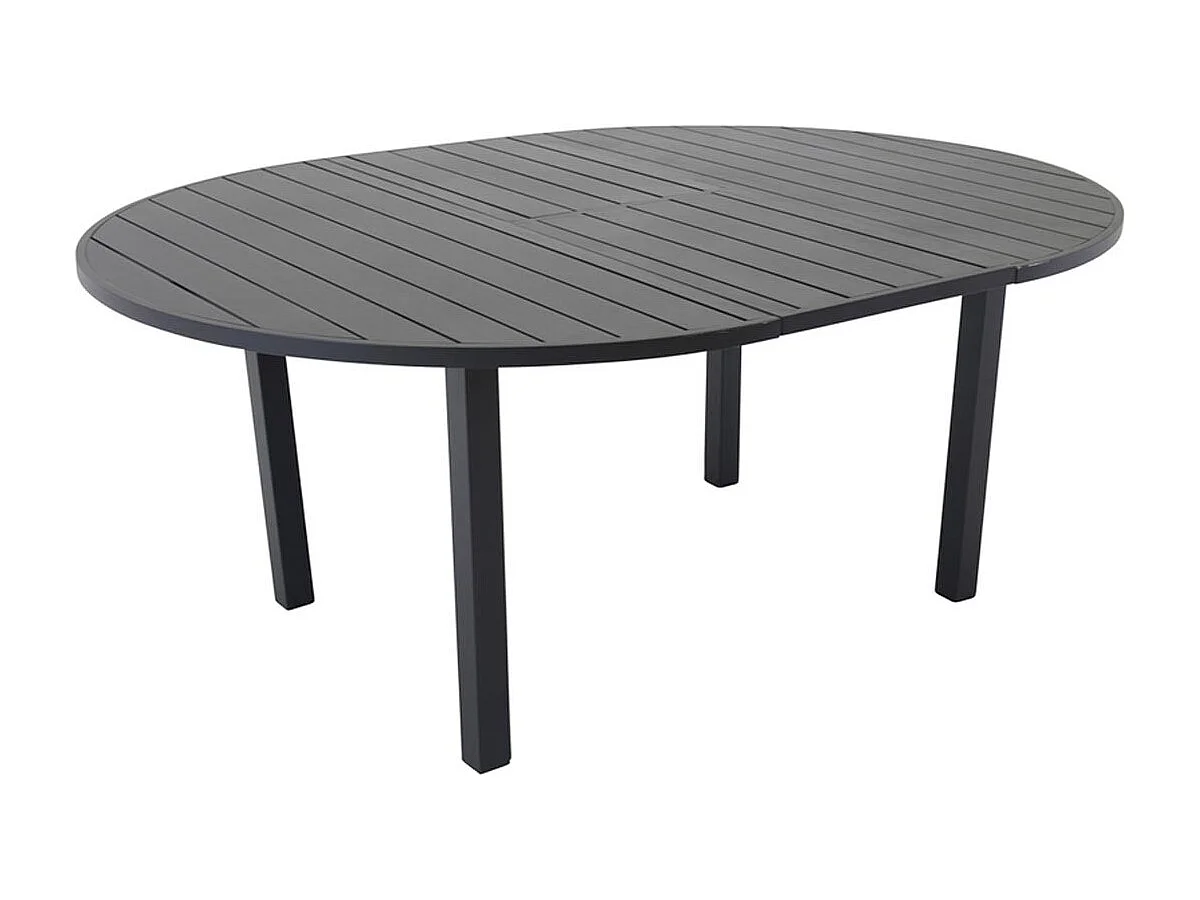 Marbella eettafel tuin Ø120cm zwart.