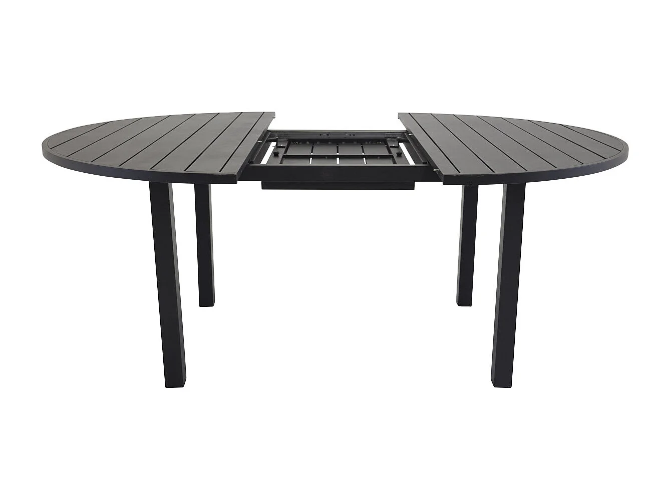 Marbella eettafel tuin Ø120cm zwart.