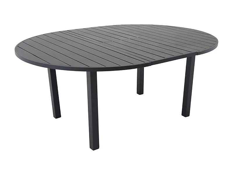 Marbella eettafel tuin Ø120cm zwart.