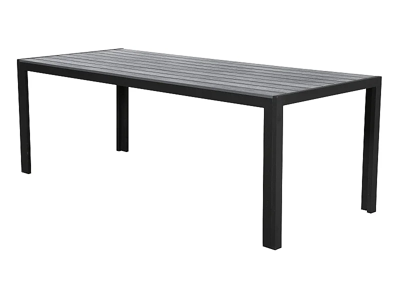 Fall Table de jardin, 205 cm, noir/gris.