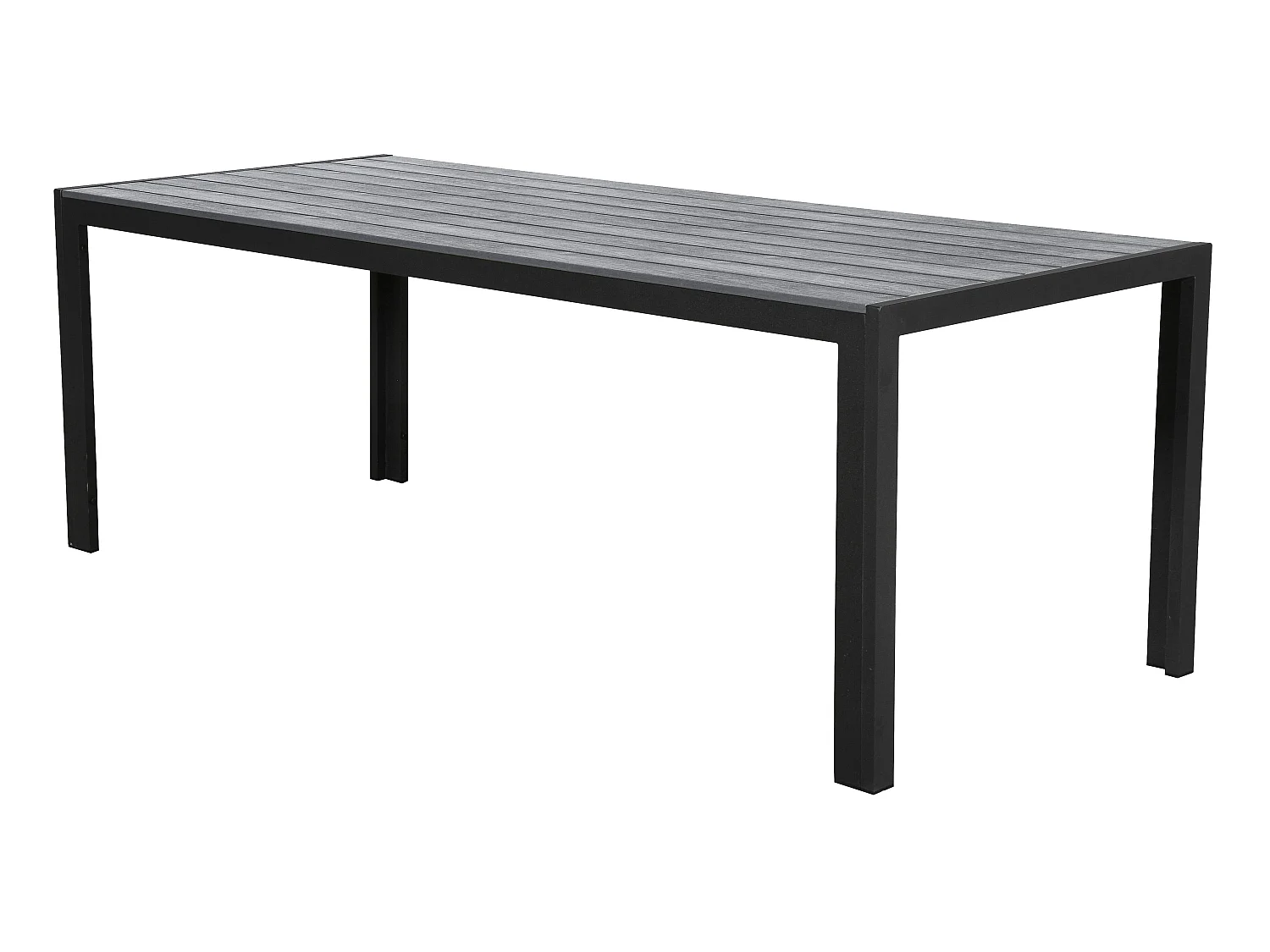 Fall Table de jardin, 205 cm, noir/gris.