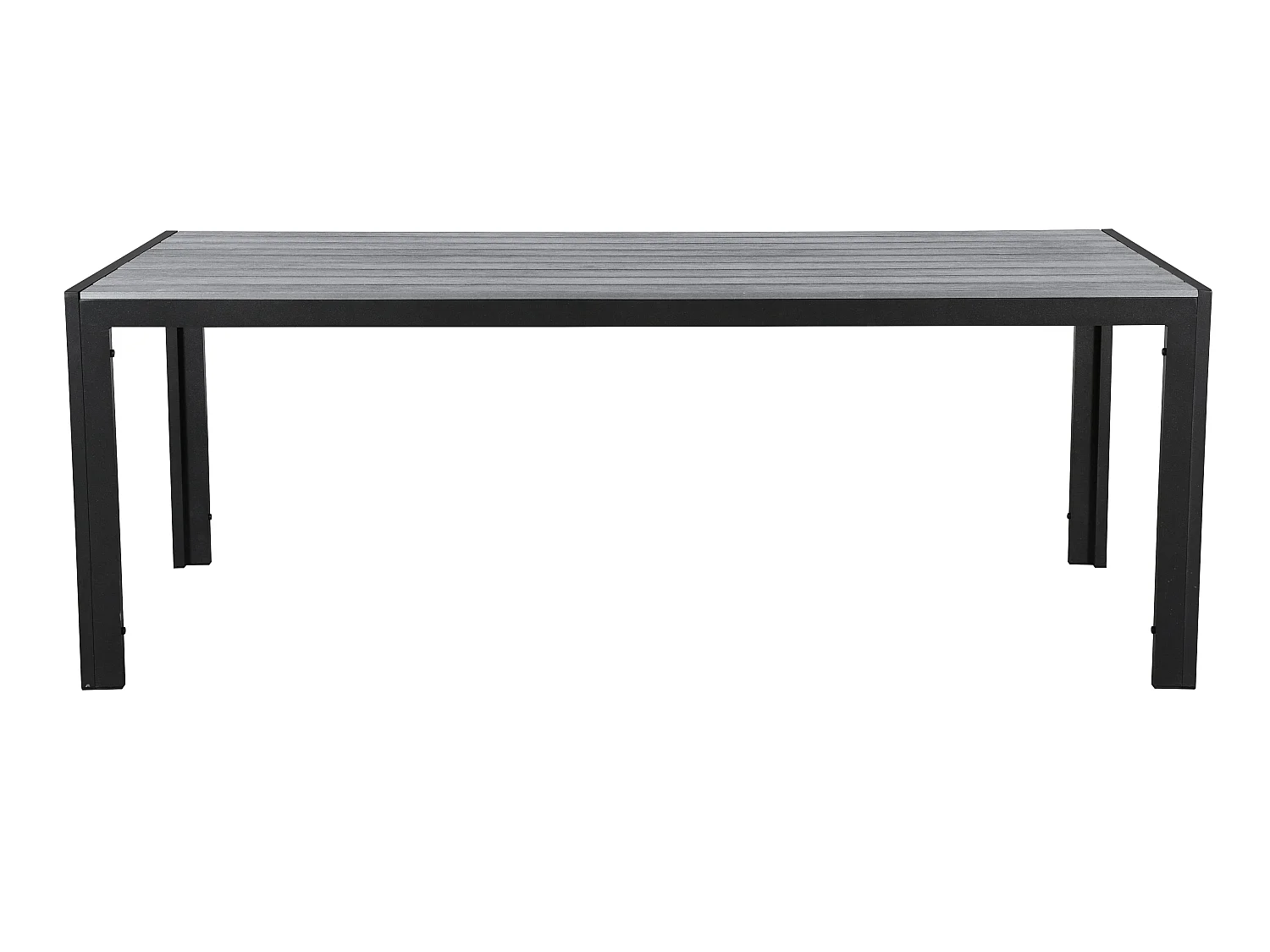 Fall Table de jardin, 205 cm, noir/gris.