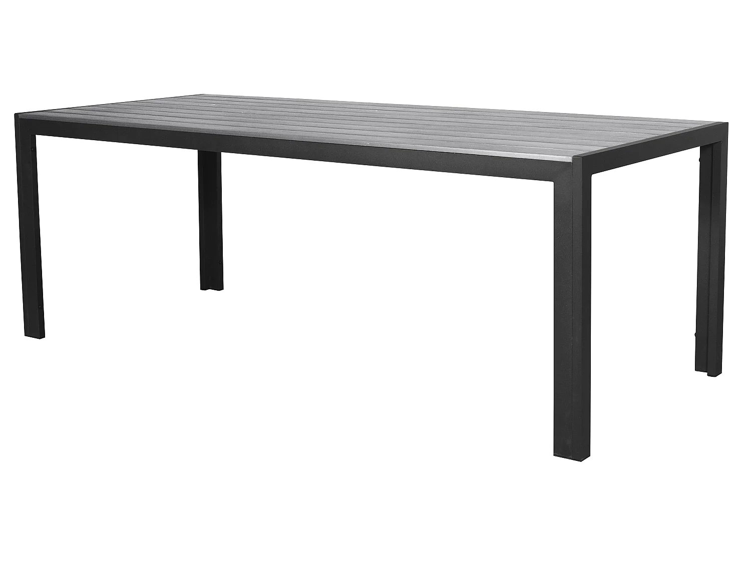 Fall Table de jardin, 205 cm, noir/gris.