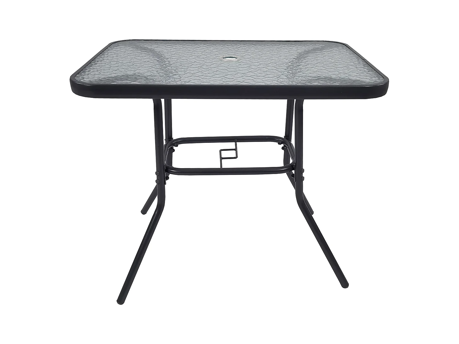 Garden table Glas Clear glass H. 70 x W. 80 x D. 55 cm