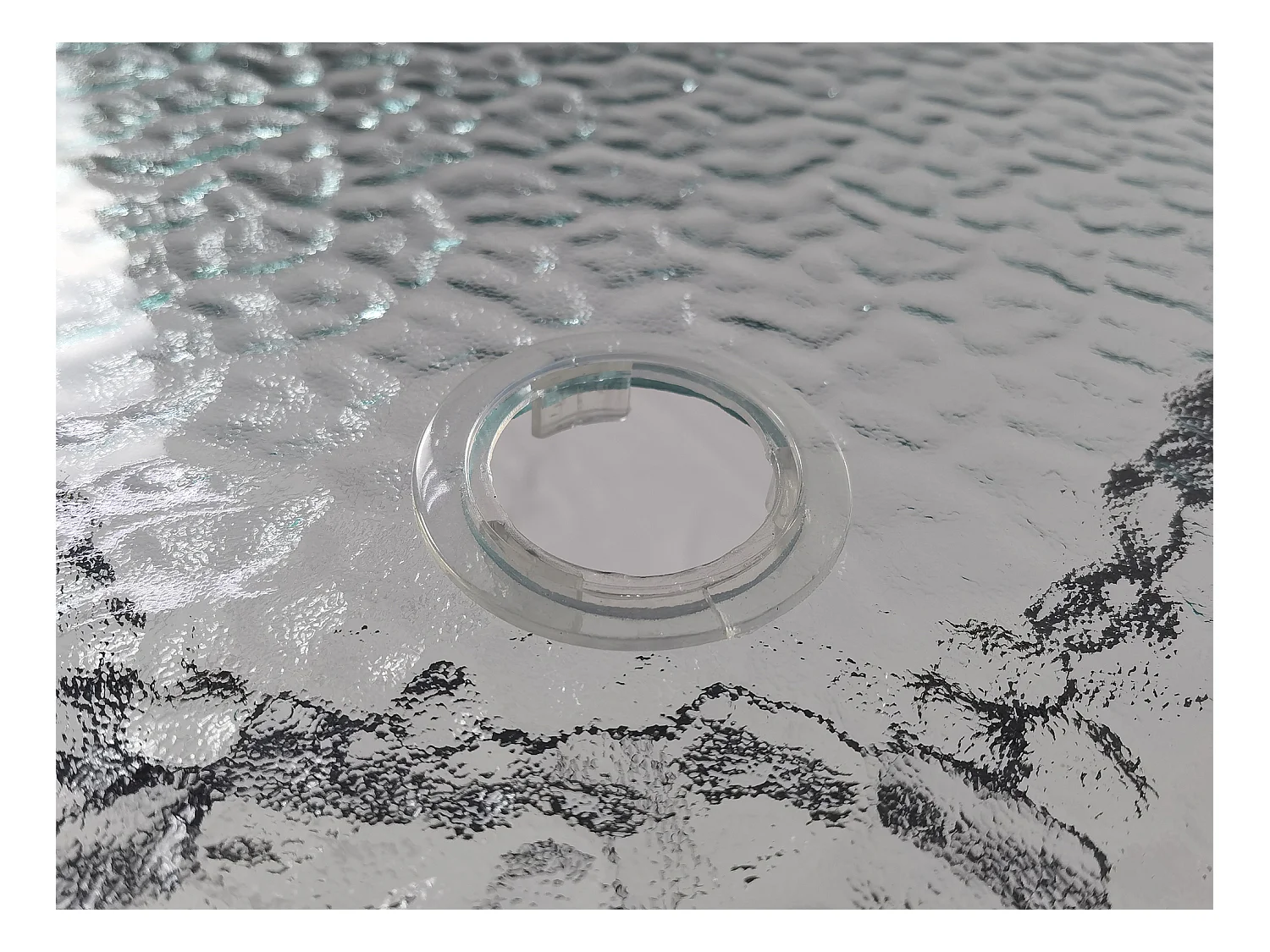 Stół ogrodowy Glas Przezroczyste szkło W. 70 x S. 80 x G. 55 cm