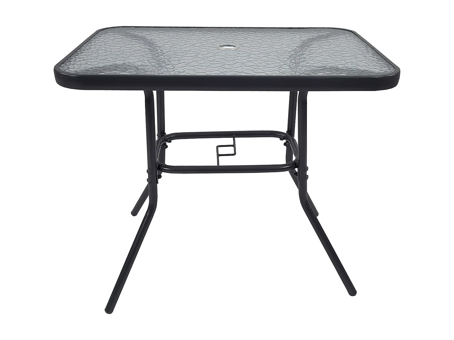 Garden table Glas Clear glass H. 70 x W. 80 x D. 55 cm