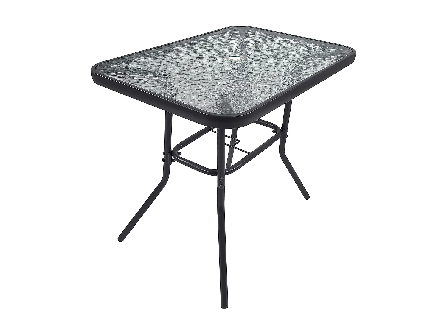 Garden table Glas Clear glass H. 70 x W. 80 x D. 55 cm