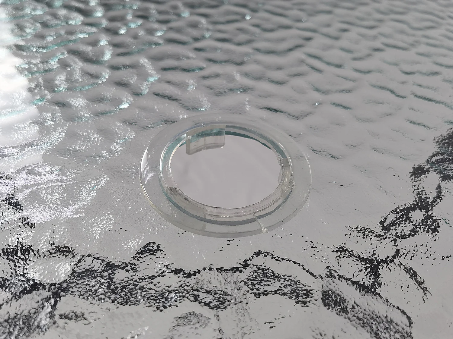 Garden table Glas Clear glass H. 70 x W. 80 x D. 55 cm