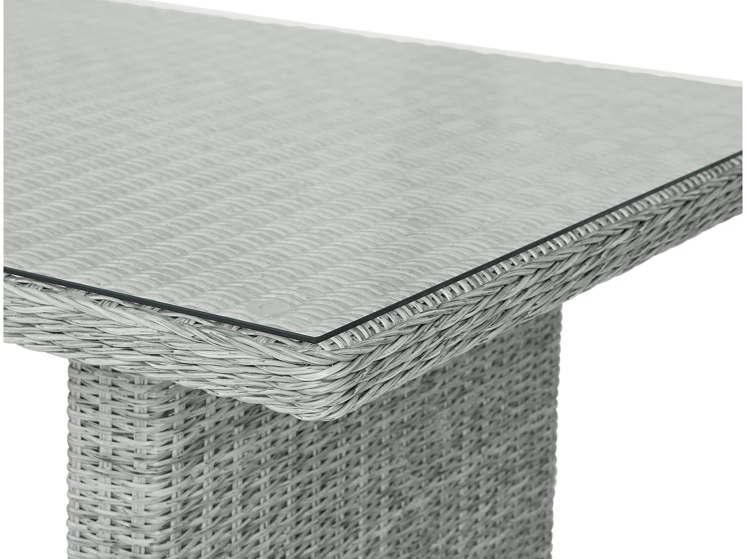 Vinor tuintafel 210 x 96 cm, met glasplaat, zand.