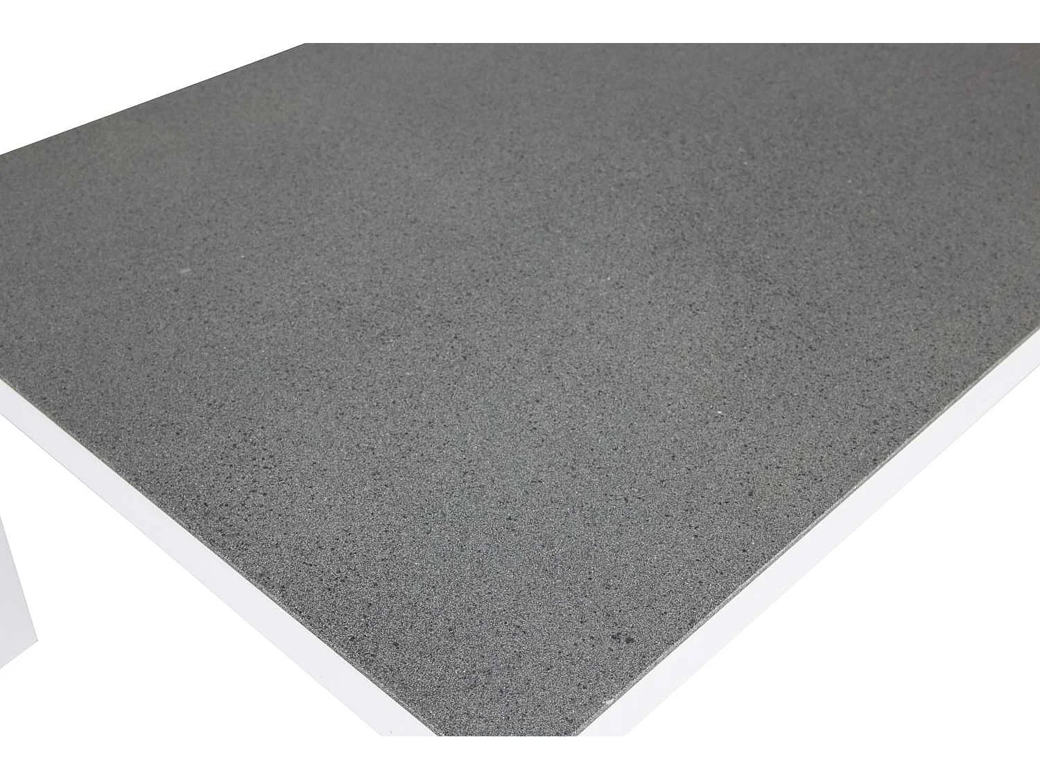 Table Basse de Jardin "Copacabana" 120cm Gris & Blanc