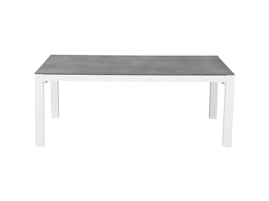 Copacabana Table basse, blanc, verre.