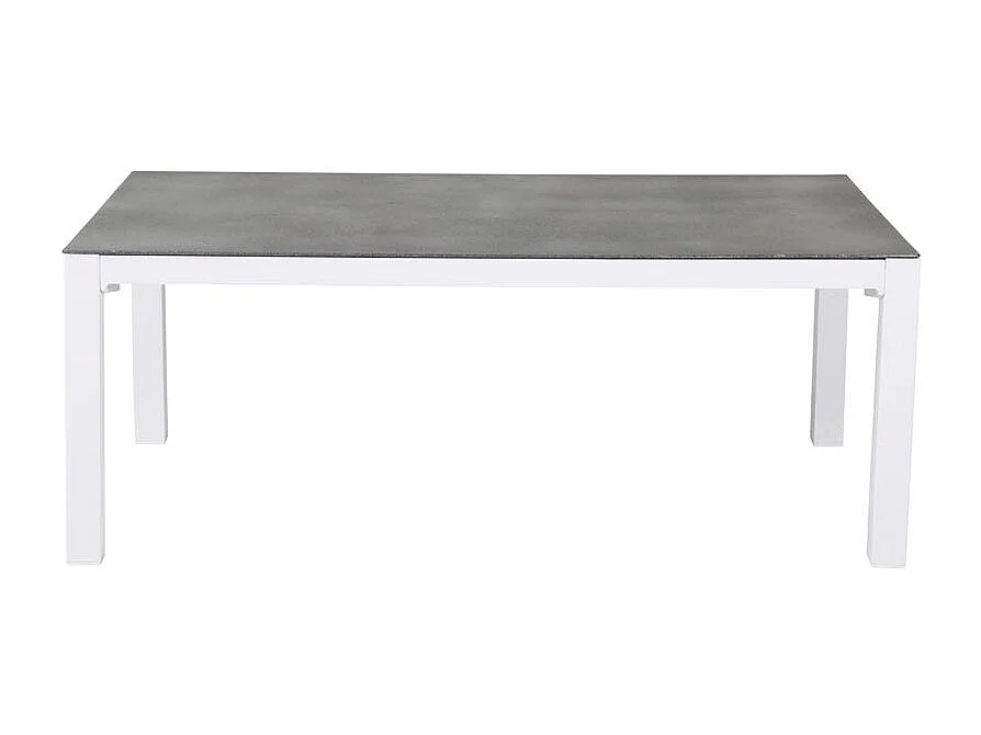 Copacabana tuin salontafel wit, glas.