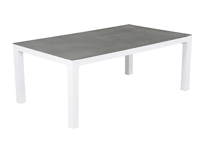 Copacabana tuin salontafel wit, glas.