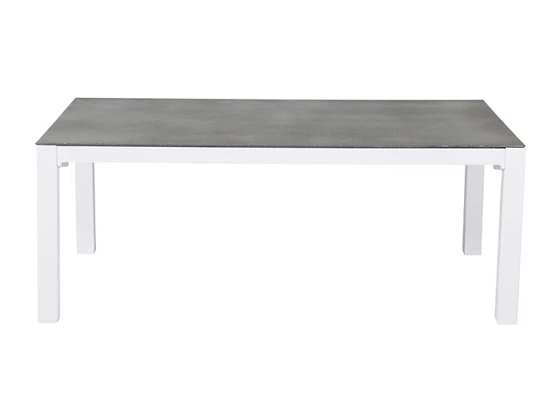 Copacabana tuin salontafel wit, glas.