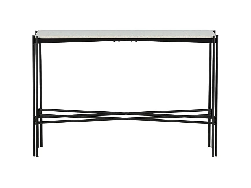 Console Design Terrazzo "Razzia" 110cm Blanc