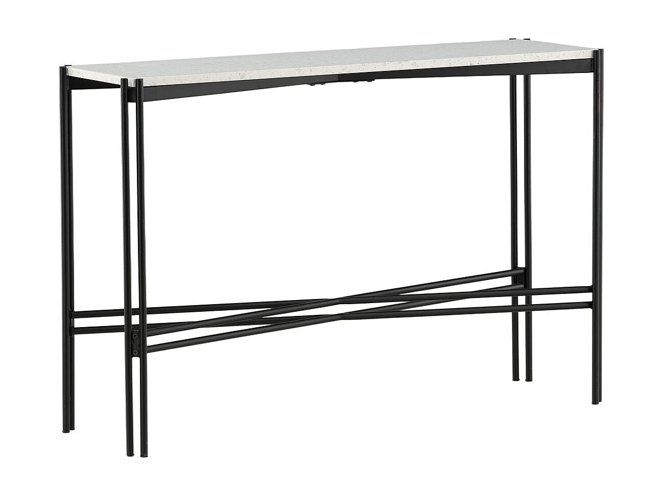 Razzia sidetable 30x110 cm terazzo wit.