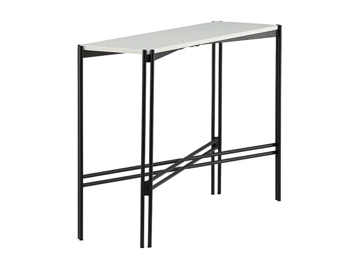 Razzia sidetable 30x110 cm terazzo wit.