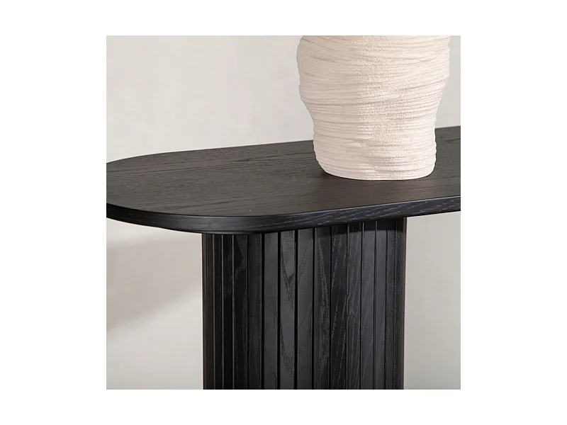 Bianca sidetable 40x130cm zwart.