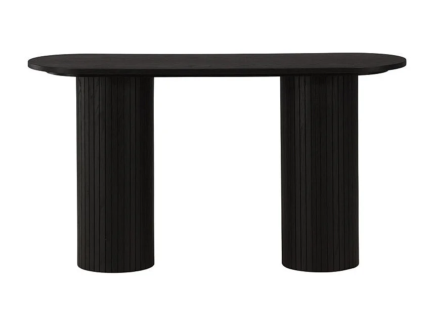Console Design Nervuré "Bianca" 130cm Noir