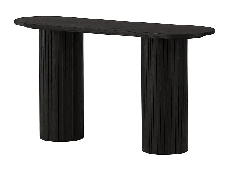 Console Design Nervuré "Bianca" 130cm Noir