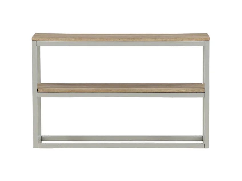 Console Design Double "Rise" 110cm Naturel & Gris