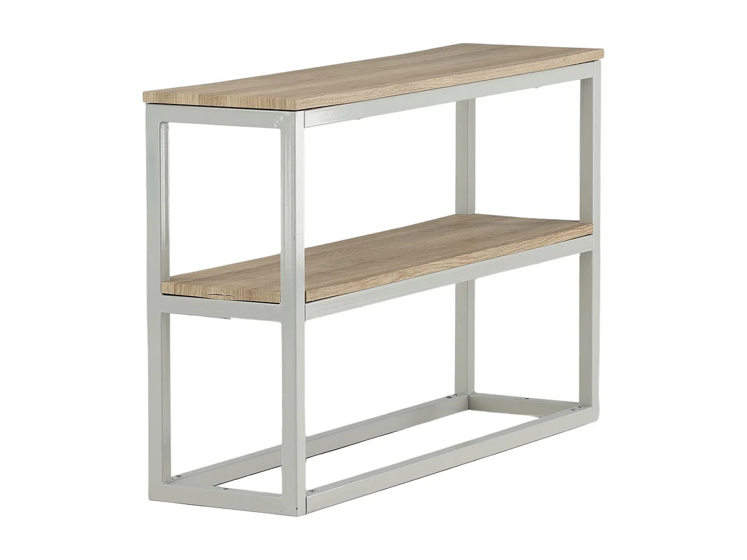 Console Design Double "Rise" 110cm Naturel & Gris