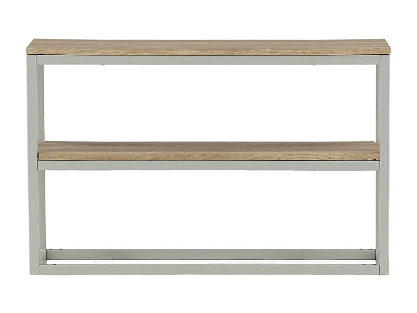 Rise Table console avec étagère 30x110 cm, finition frêne, gris.