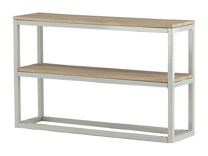 Rise Table console avec étagère 30x110 cm, finition frêne, gris.