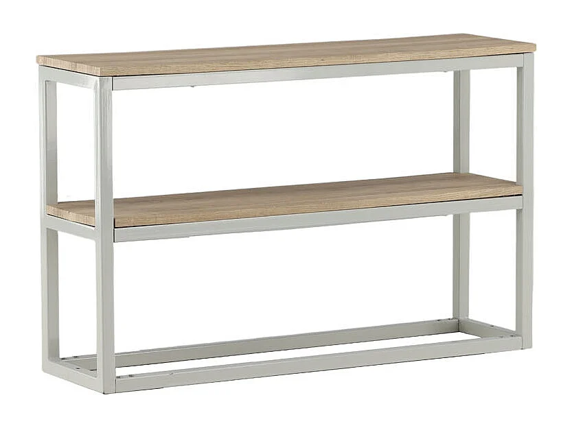 Rise Table console avec étagère 30x110 cm, finition frêne, gris.