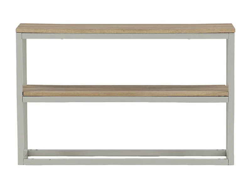 Rise sidetable met plank 30x110 cm es decor, grijs.