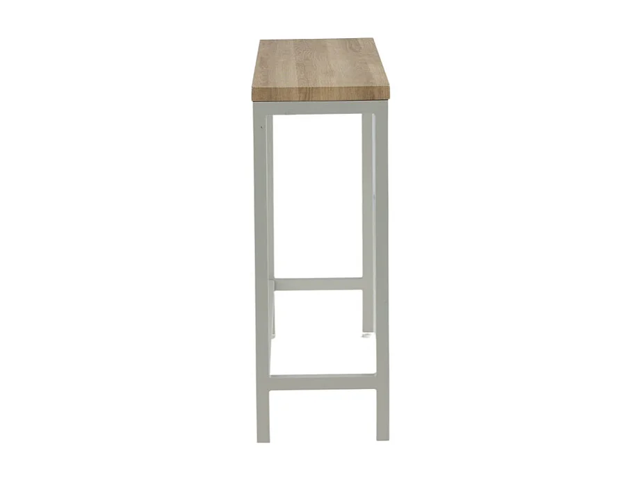 Console Design "Rise" 110cm Naturel & Gris