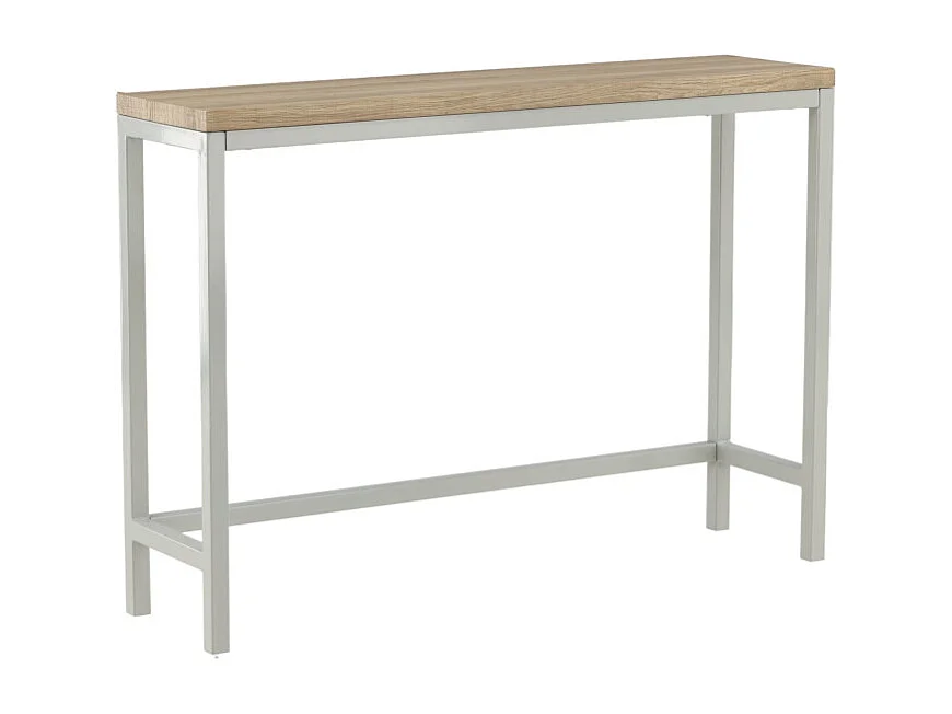 Console Design "Rise" 110cm Naturel & Gris