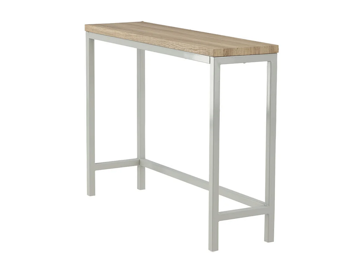 Rise Table console 30x110 cm, finition frêne, gris.