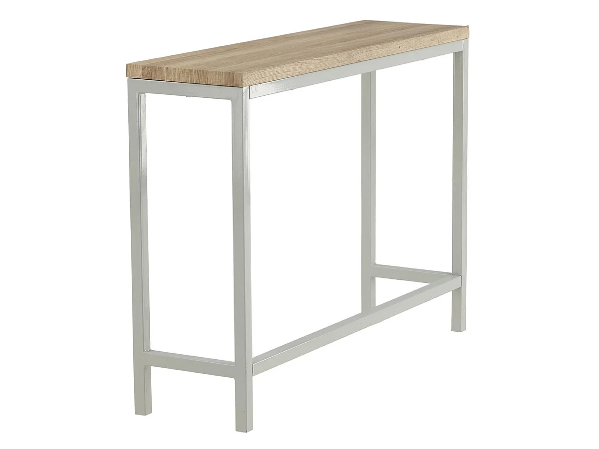 Console Design "Rise" 110cm Naturel & Gris